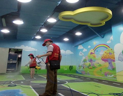 貝爾健游樂園-深圳除甲醛現(xiàn)場(chǎng)